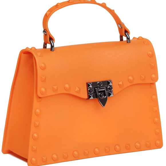 Studded Bags for Women (Orange) - Picture 1 of 11